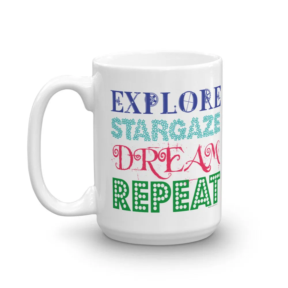 Explore Stargaze Dream Repeat Mug