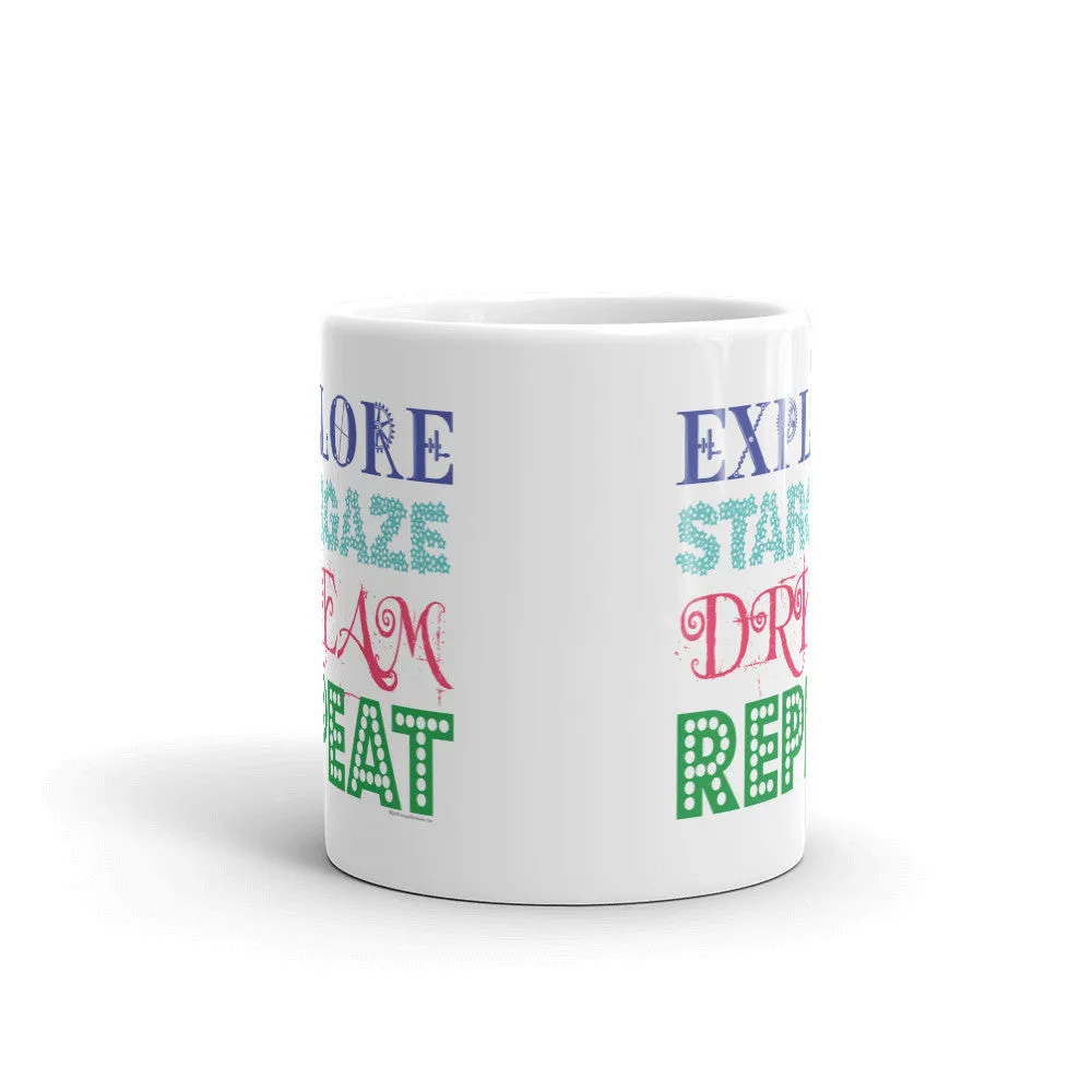 Explore Stargaze Dream Repeat Mug