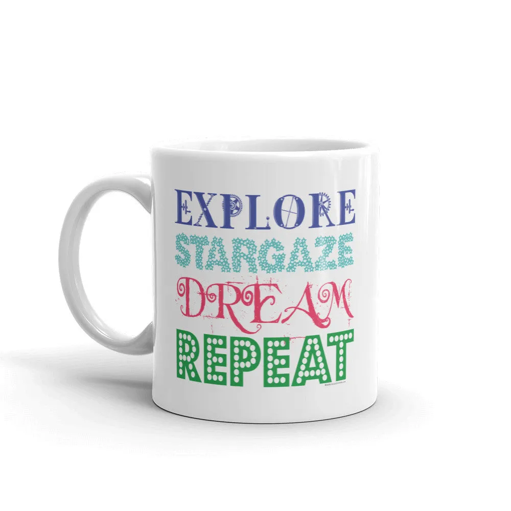 Explore Stargaze Dream Repeat Mug