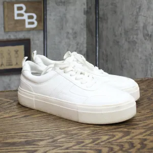 Falls Creek Womens Lace Up Sneakers 166955bbb54ef9 White 9M