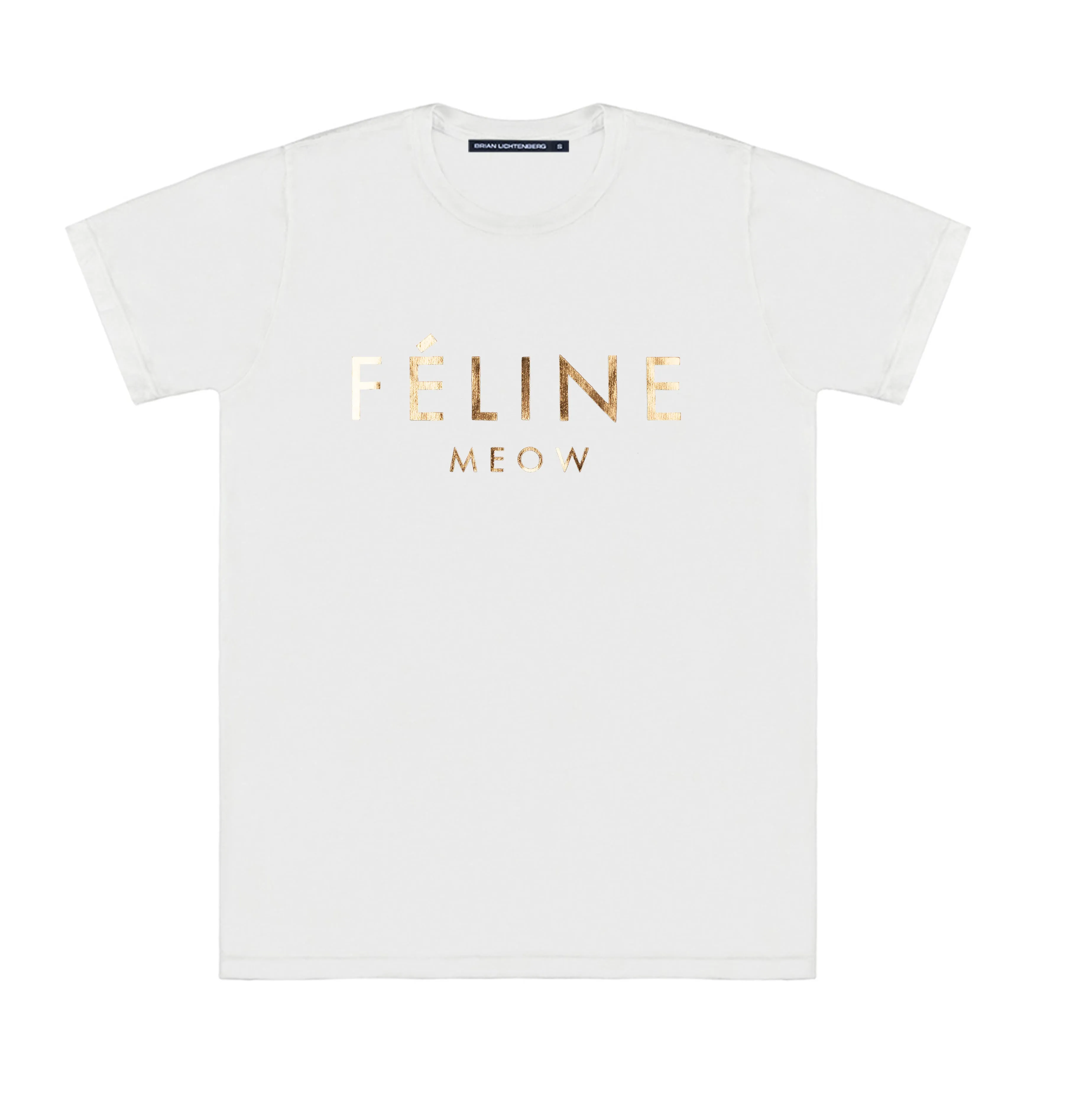 FELINE GOLD FOIL TEE