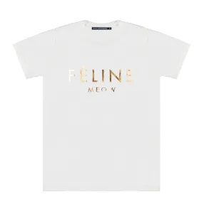 FELINE GOLD FOIL TEE