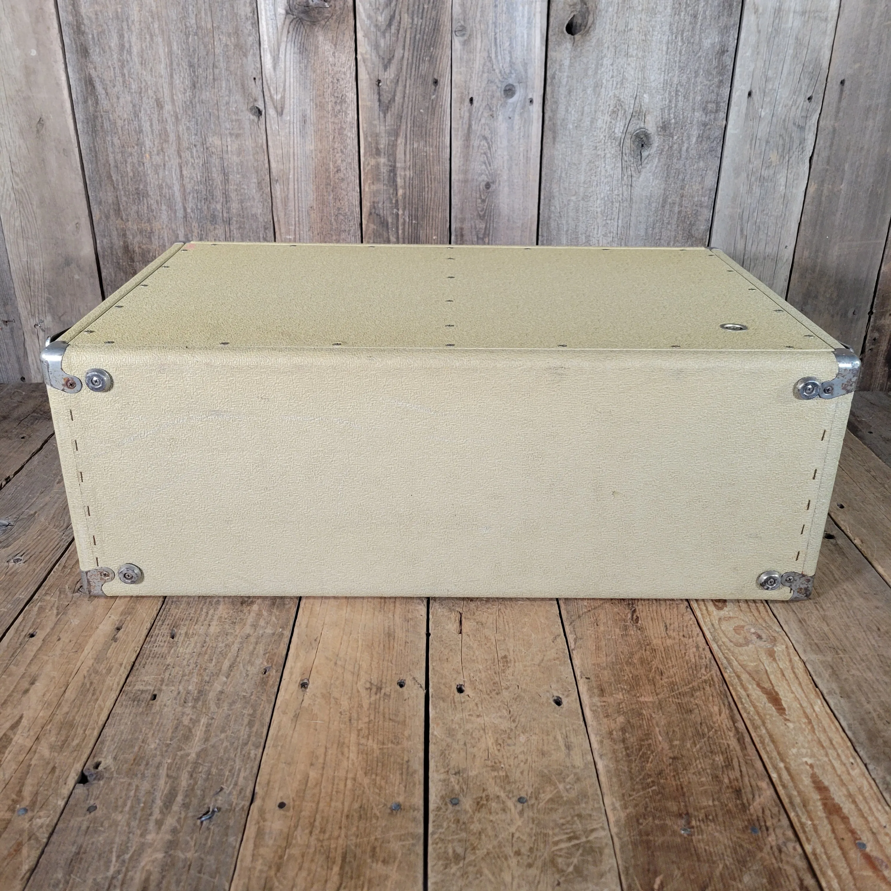 Fender Bandmaster Cab Original Cover Rough White Tolex 1962