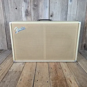 Fender Bandmaster Cab Original Cover Rough White Tolex 1962