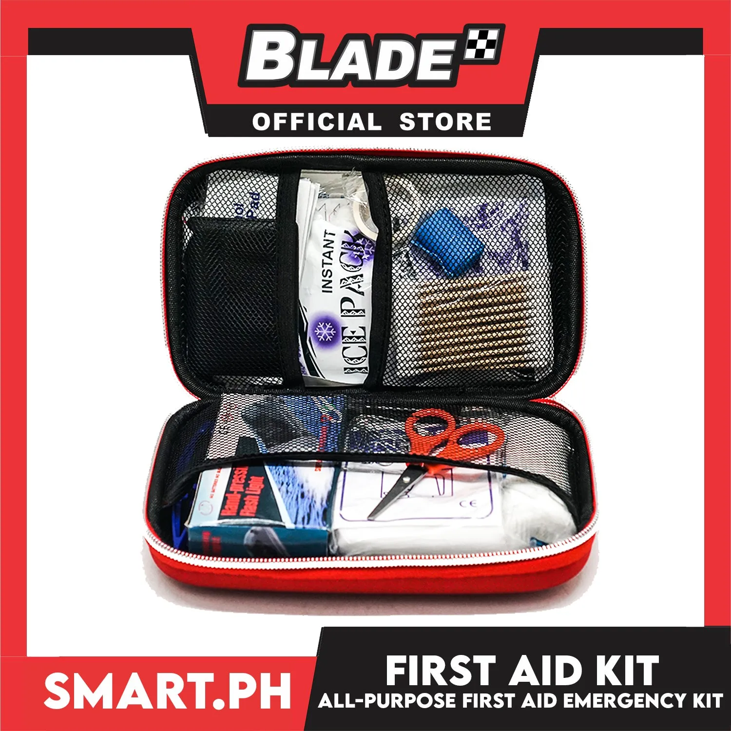 First Aid Kit Compact, Lightweight for Emergencies at Home, Outdoors, Car, Camping, Workplace, Hiking & Survival