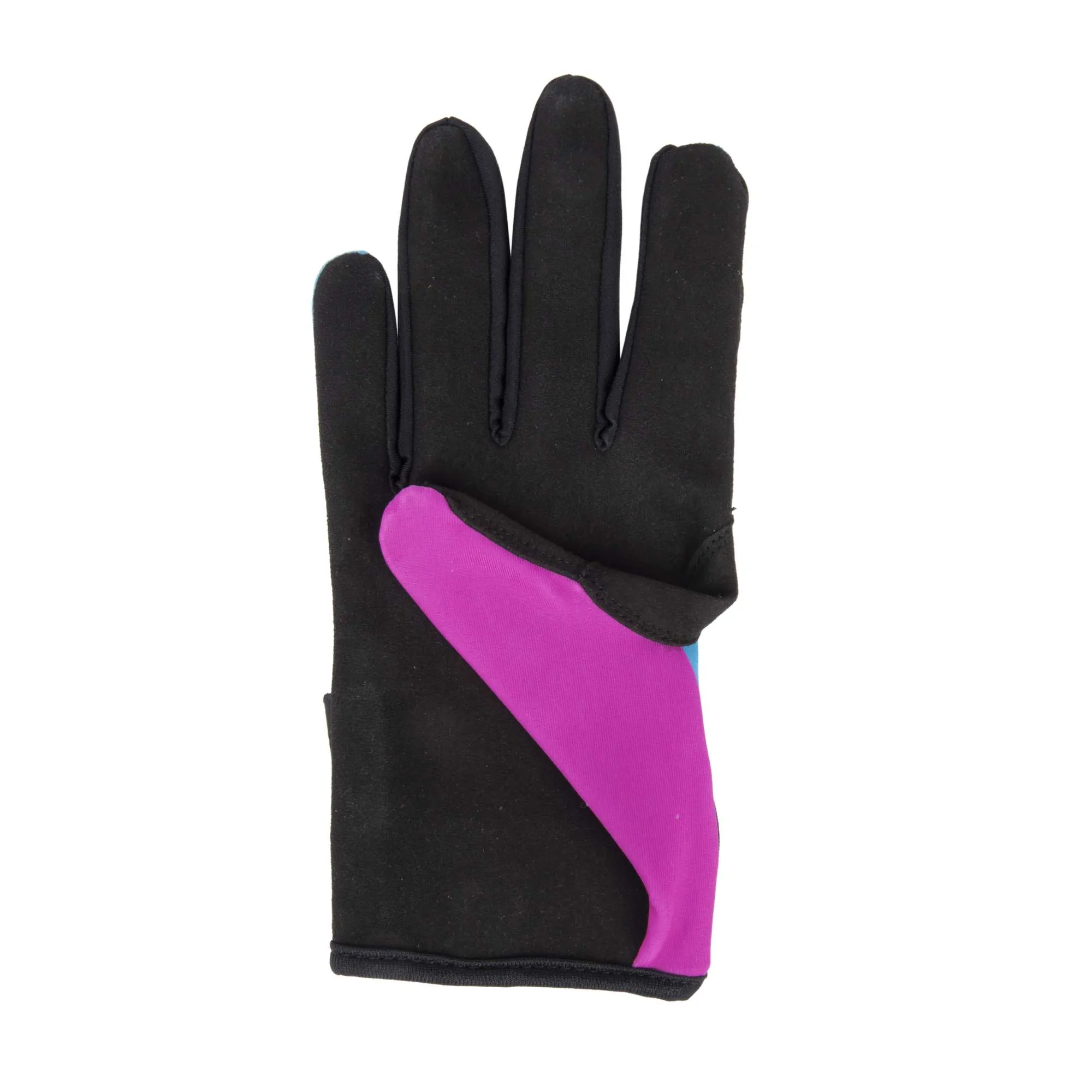 Full Finger Workout Gloves With Polygiene ViralOff (Blue & Pink)