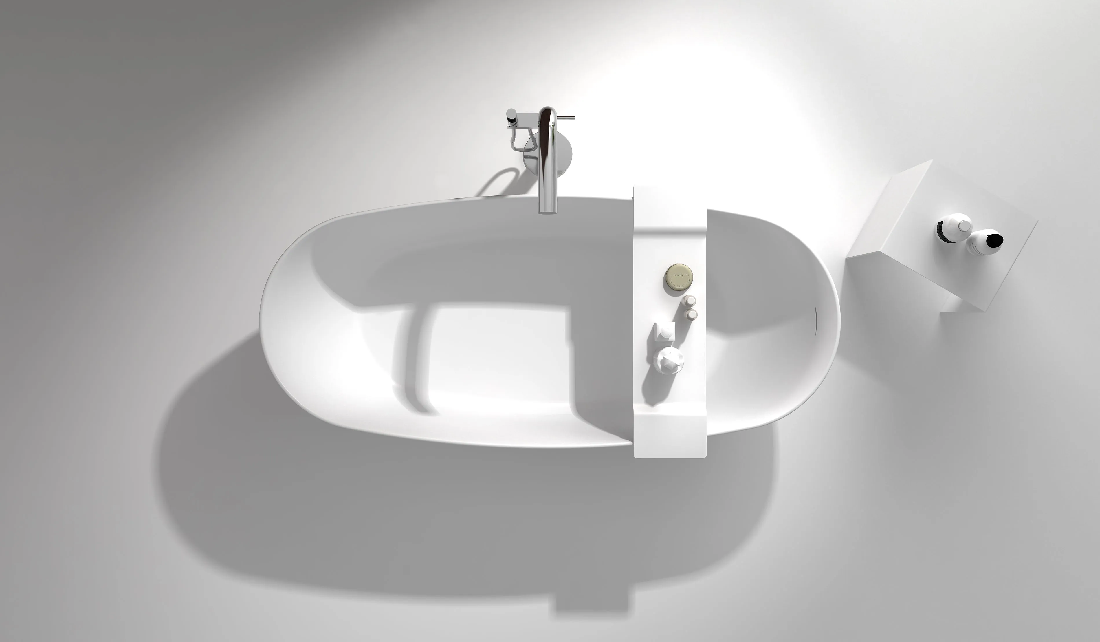 Gia Classic & Comfortable Stone Bath - 1600mm - G65134