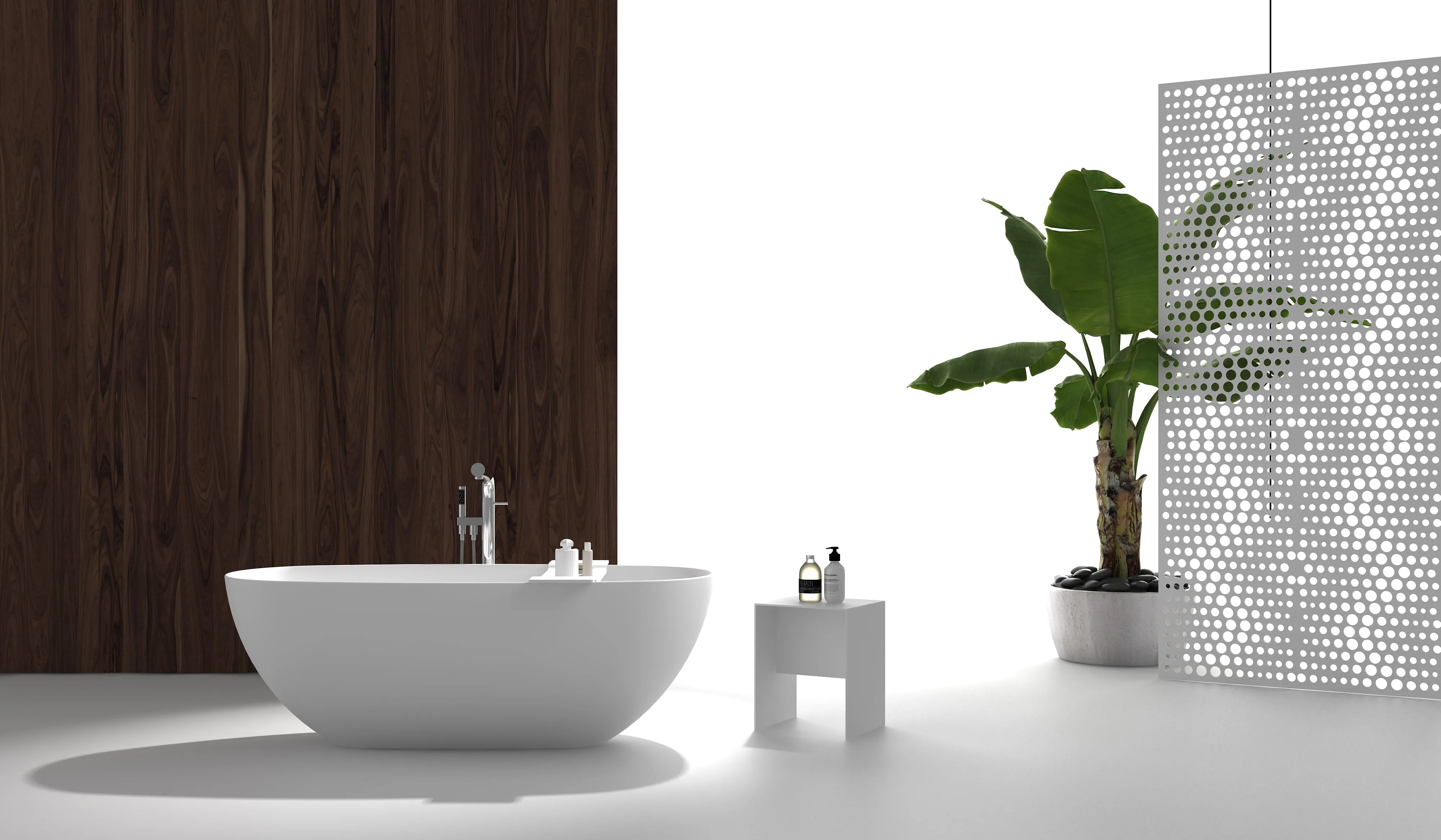 Gia Classic & Comfortable Stone Bath - 1600mm - G65134