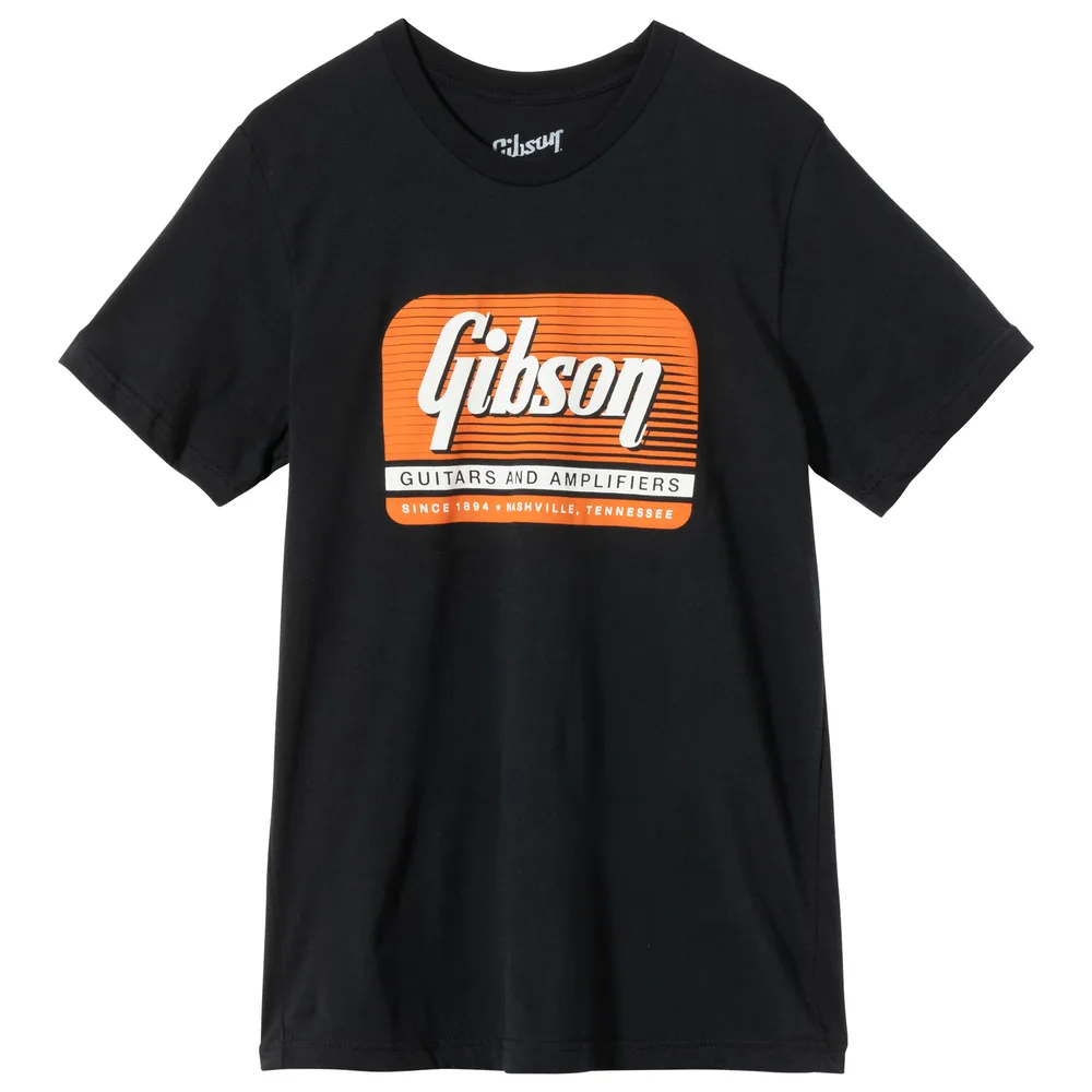Gibson Guitars And Amplifiers Tee Black Medium