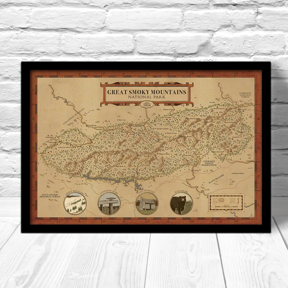 Great Smoky Mountains Map