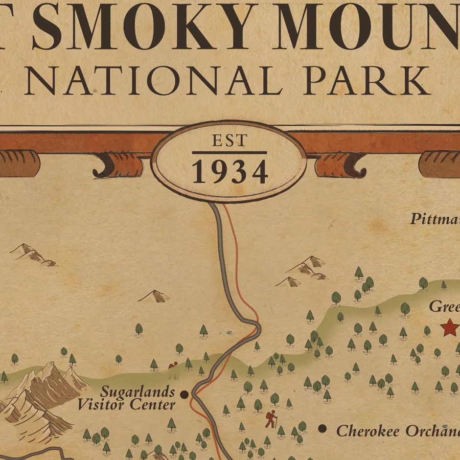 Great Smoky Mountains Map