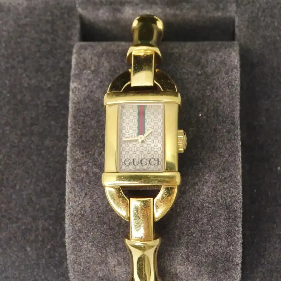 Gucci 6800 Yellow Gold Tone Bamboo Watch