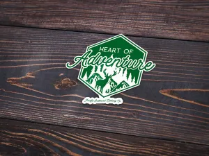 Heart of Adventure Vinyl Sticker