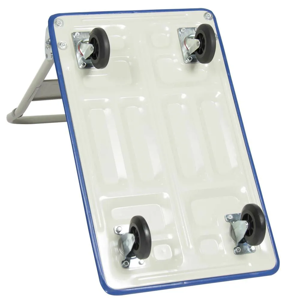 Heavy Duty Folding 4 Wheeled Blue Cart Dolly