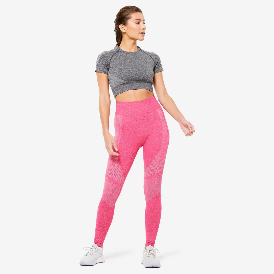 High-Waisted Seamless Fitness Leggings with Phone Pocket