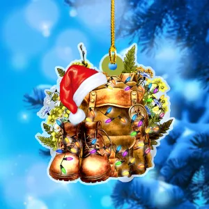 Hiking Equipment Christmas - Shaped Ornament - QB95