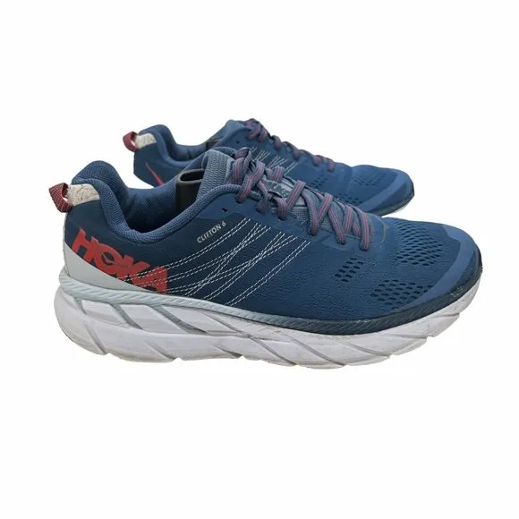 HOKA ONE ONE Sneakers Mens Clifton 6 F27219D Low Cut Blue US 11 athletic shoes