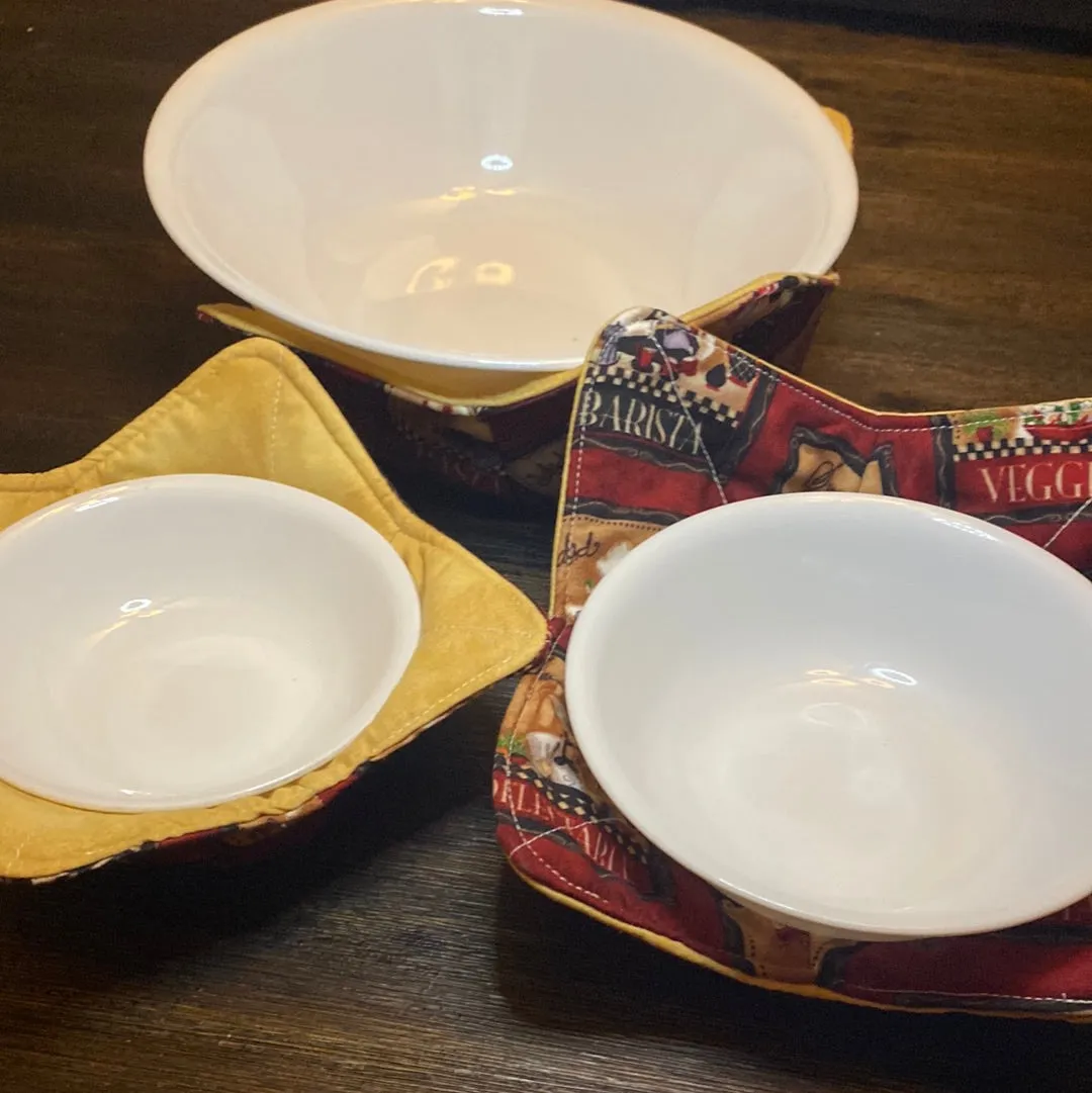 Italiano Bowl Cozy Set Sm/Med/Large - Assorted Liner colors
