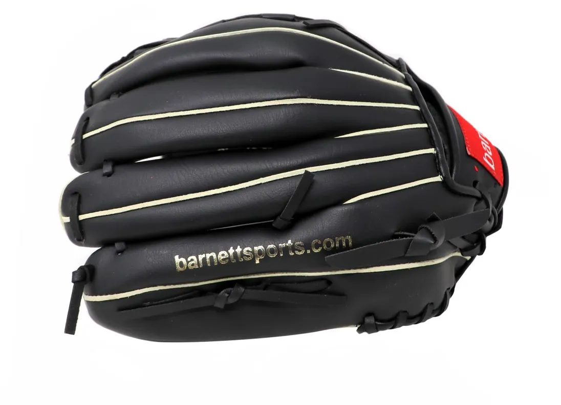 JL-125 Vinyl baseball glove, Outfield, size 12,5, Black