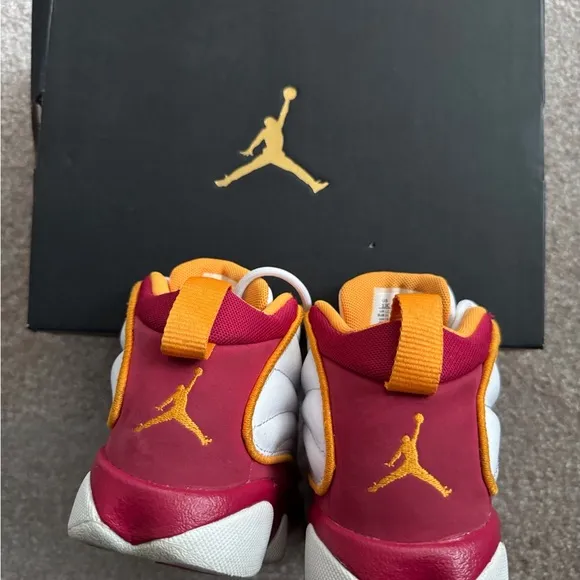 Jordan Kids' Red and Orange Sneakers