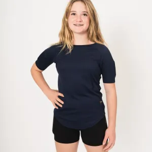 KILOGEAR Girl’s MICRO Weighted Relaxed Short Sleeve