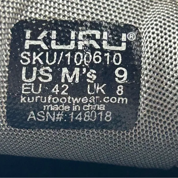 Kuru Men’s Chicane Leather Trail Hiking Shoes Size 9