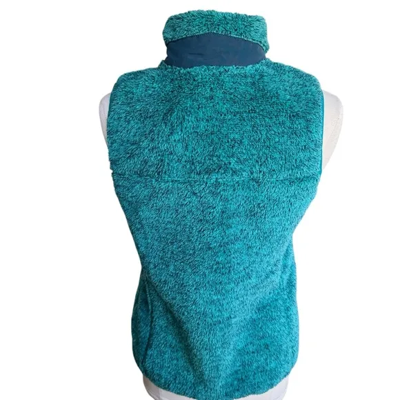 L. L. Bean Women’s Hi-Pile Fleece Vest Blue Green Sz SMALL NEW WITH TAG