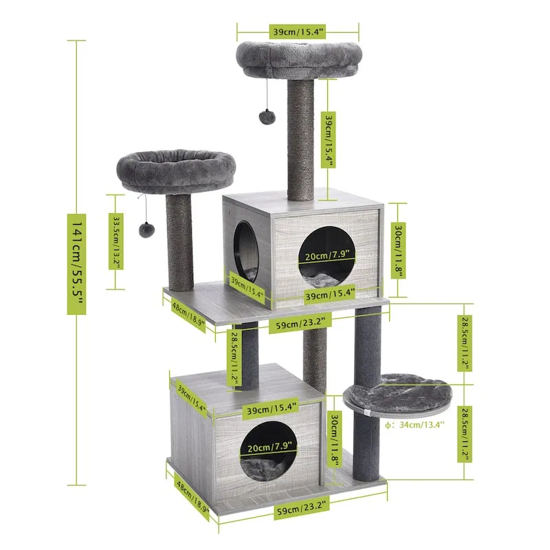 Large 63 inches Sturdy Cat Tree