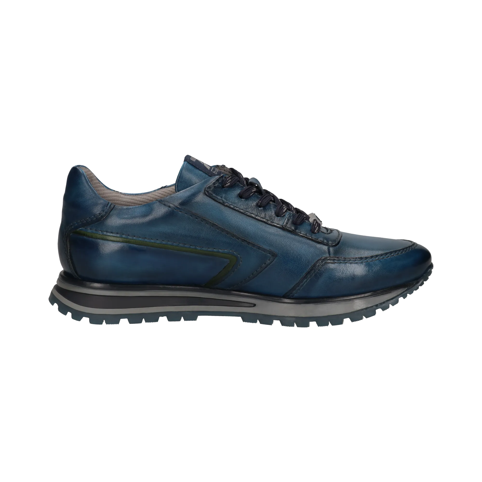 Leder Sneaker blau