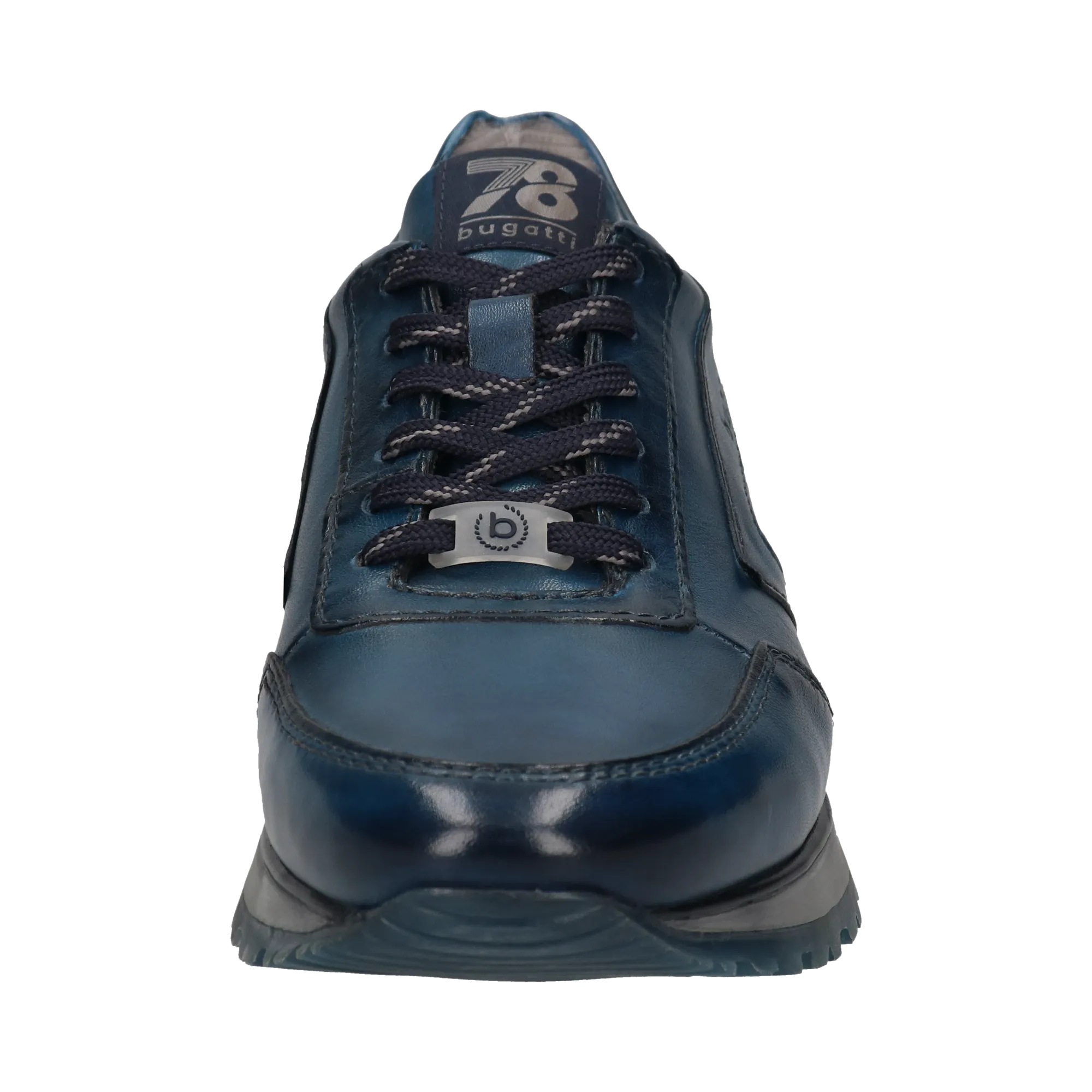 Leder Sneaker blau