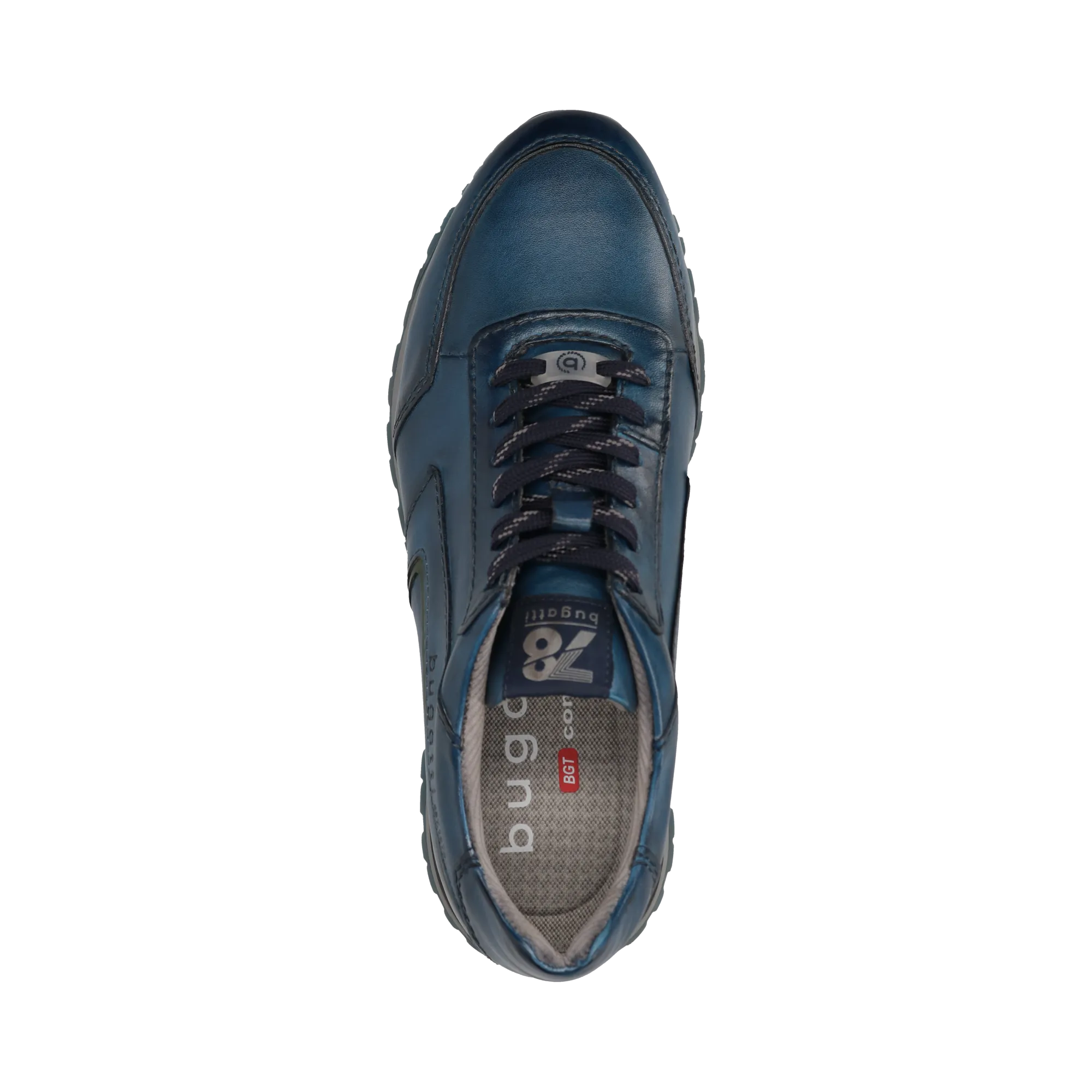 Leder Sneaker blau