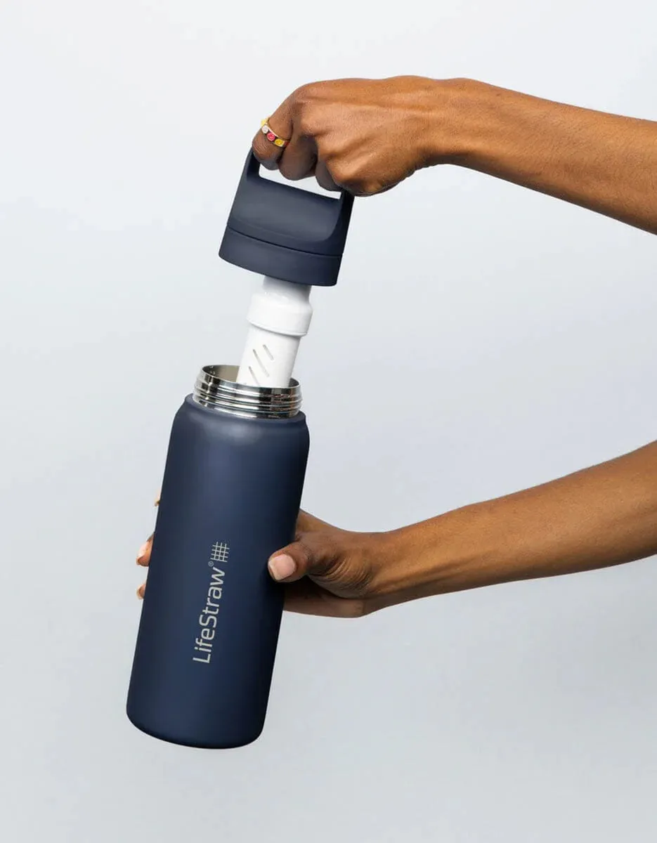 LifeStraw Go Stainless Steel Water Bottle/Filter - 24 oz