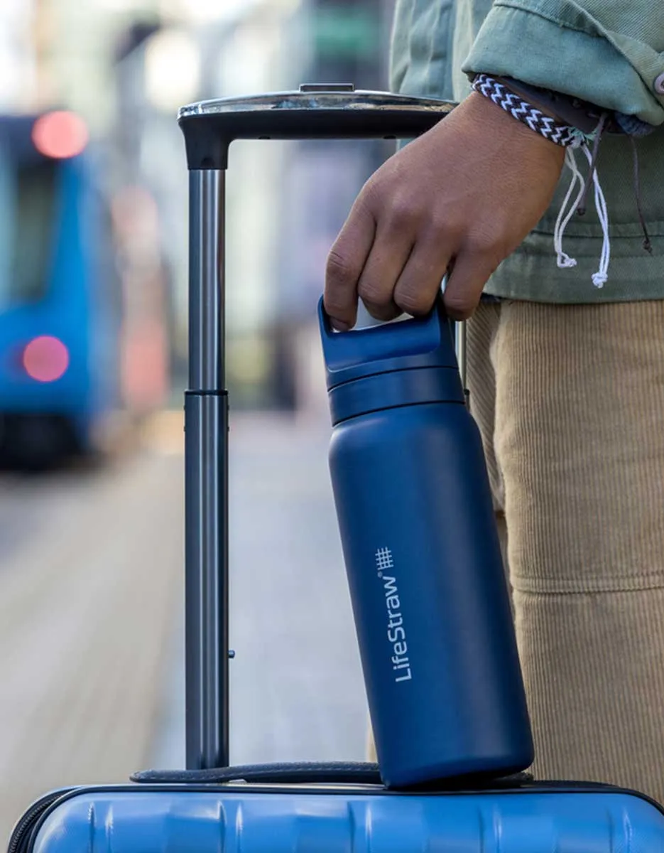LifeStraw Go Stainless Steel Water Bottle/Filter - 24 oz