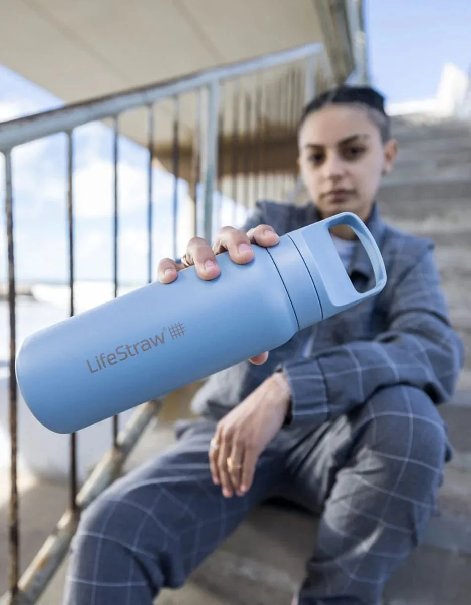 LifeStraw Go Stainless Steel Water Bottle/Filter - 24 oz