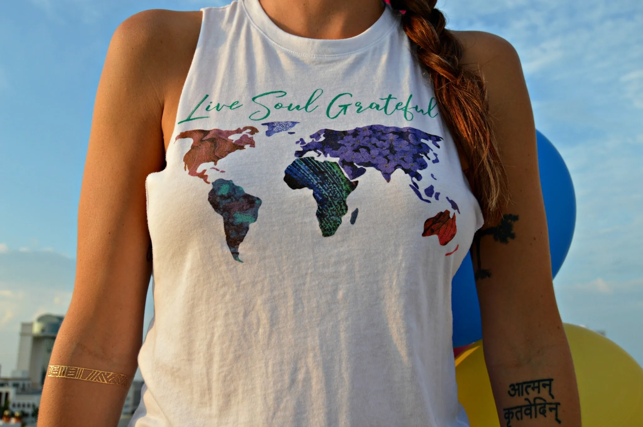 Live Soul Grateful Crop Racerback