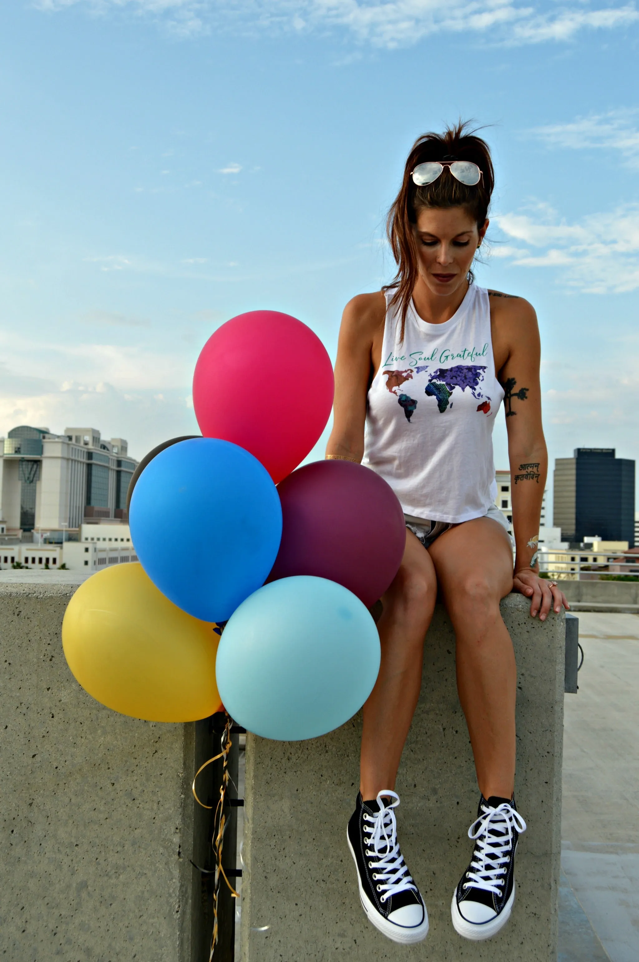 Live Soul Grateful Crop Racerback