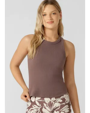 Lorna Jane Basics Rib Tank - Stone