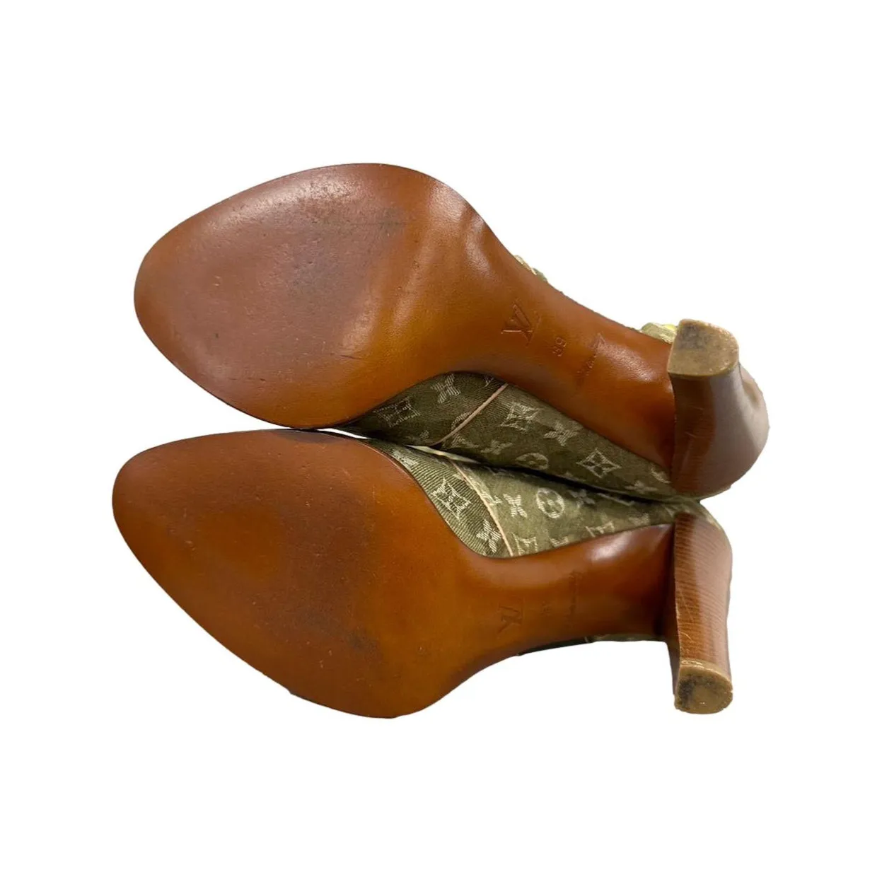 Louis Vuitton Green Monogram Knee Length Boots