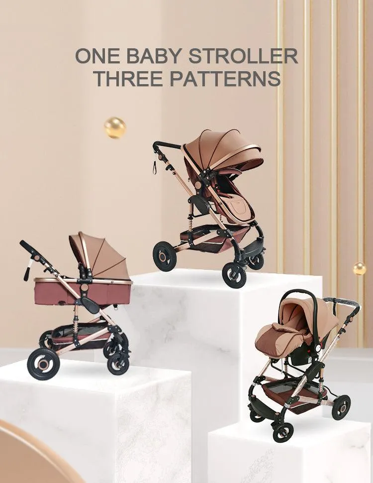 Luxury 3-in-1 Baby Stroller & Car Seat