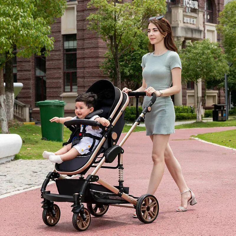 Luxury 3-in-1 Baby Stroller & Car Seat