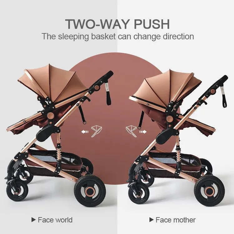 Luxury 3-in-1 Baby Stroller & Car Seat