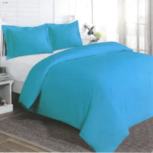 Luxury Collection Oxford SKY Blue T144 Percale Duvet Covers Set