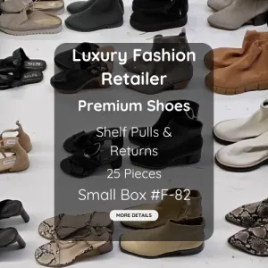 Luxury Fashion Retailer | Premium Shoes | Shelf Pulls & Returns | 25 Pieces | Small Box #F-82