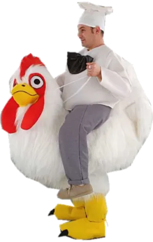 Luxury Ride On Chicken Mascot Costume