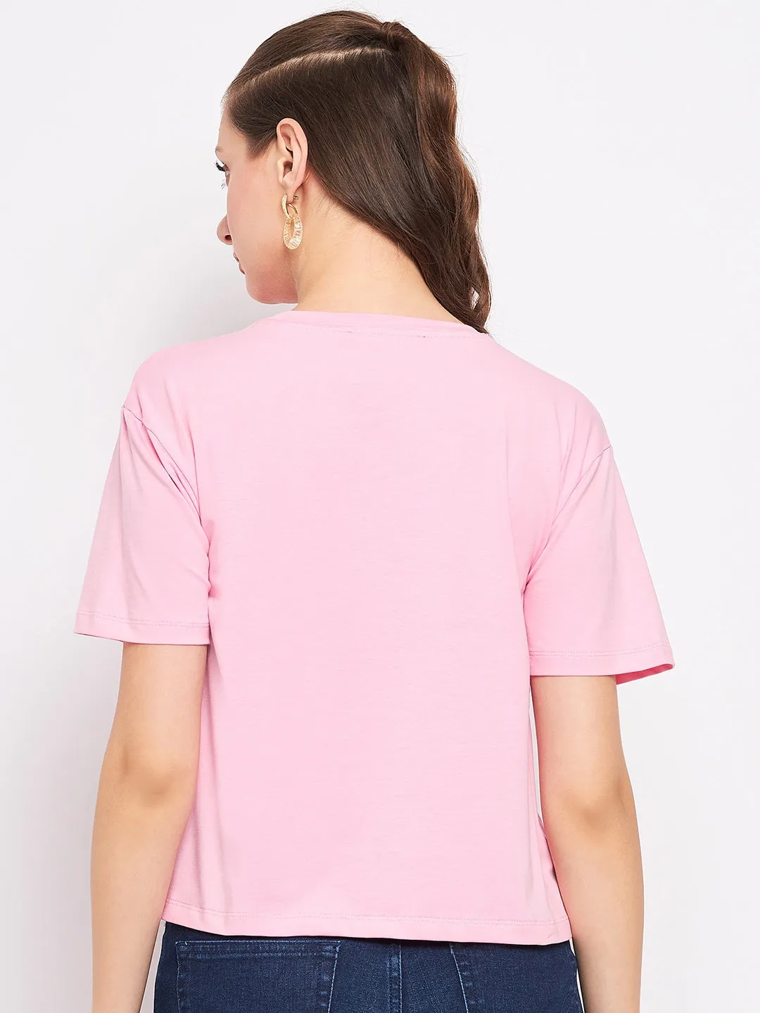 Madame Pink Typography Top