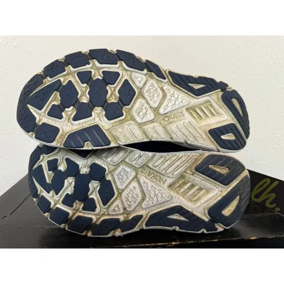 Mens 10.5 Hoka One One Arahi 6 Outer Space Blue White Athletic Running Shoes