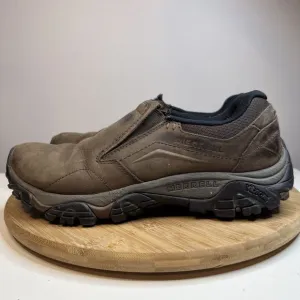 Merrell Moab Adventure MOC Men Size 9.5 Dark Earth Brown Hiking Shoes J91837