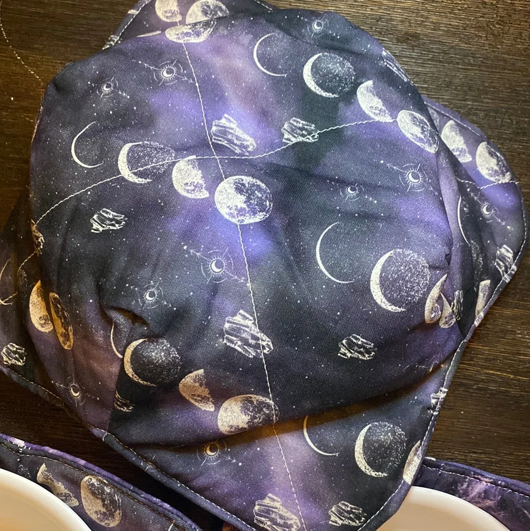 Moon Phases Purple Bowl Cozy Set Sm/Med/Large - Assorted Liner colors