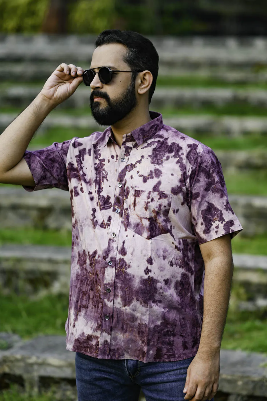 Nebula- Men's Tie & Dye Shirt