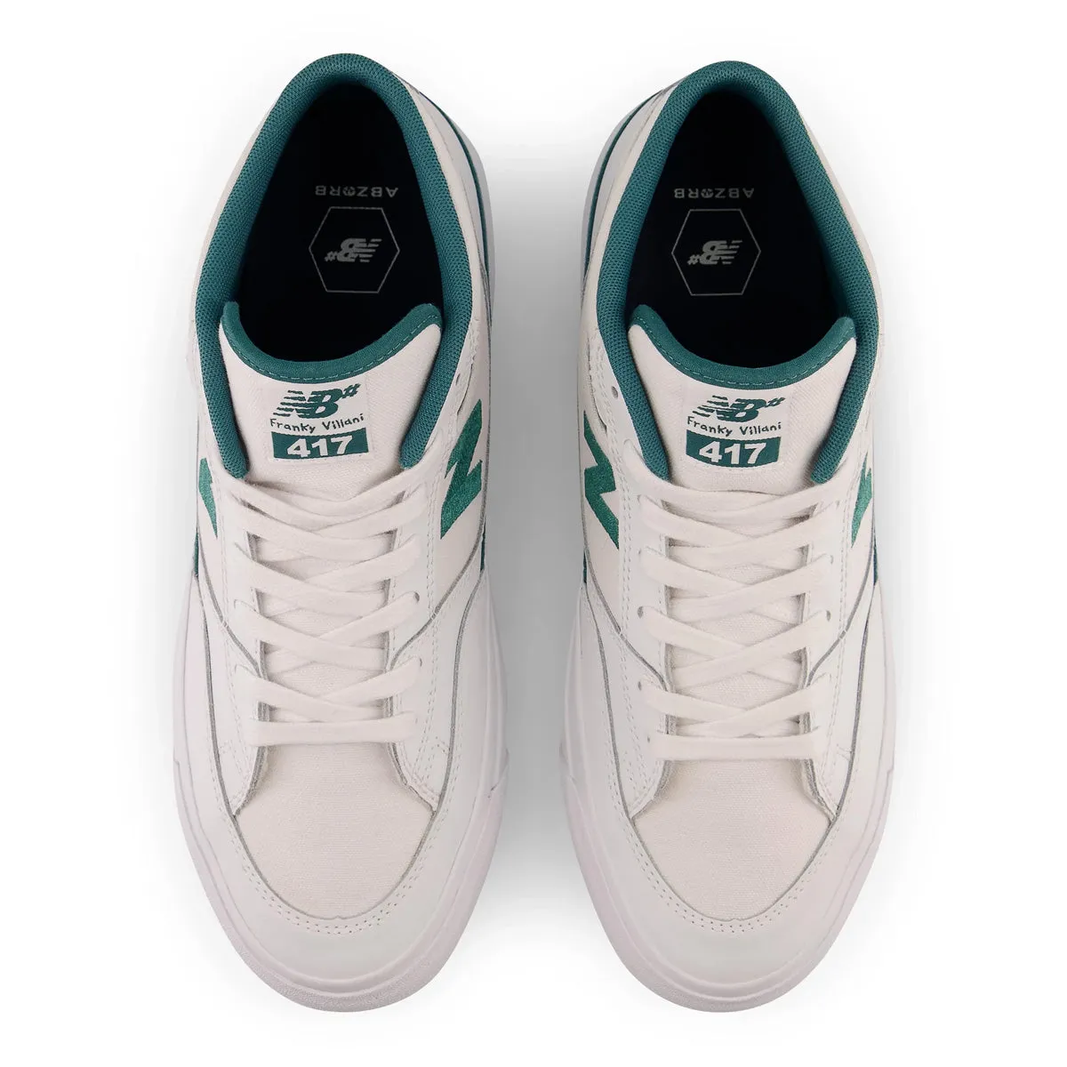 New Balance Numeric - Franky Villani 417 Shoes White/Vintage Teal
